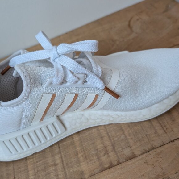 Adidas Originals NMD_R1 Shoes White/Rose Gold size 7.5 - Picture 3 of 6